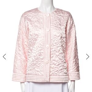 Beautiful Oscar de la Renta Light Pink Quilted Puffer Jacket